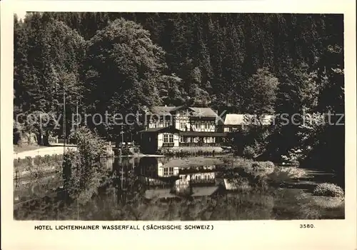 Lichtenhain Sebnitz Hotel Lichtenhainer Wasserfall  Kat. Sebnitz