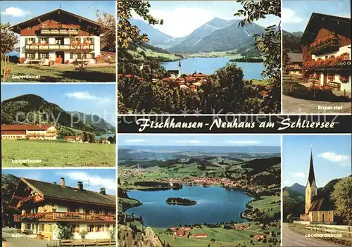 Neuhaus Fischhausen Rixner Hof Leonhardikirche Langerbauer  Kat. Fischhausen Neuhaus Schliersee