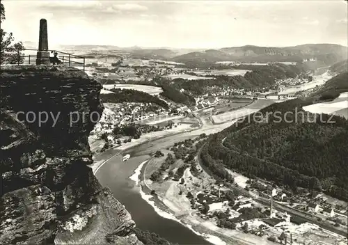 Saechsische Schweiz Lilienstein Bad Schandau Kat. Rathen Sachsen