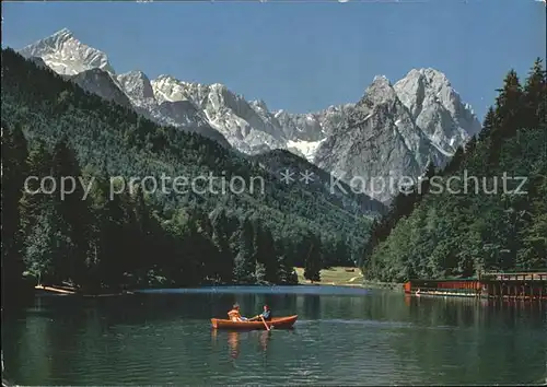 Riessersee bei Garmisch Partenkirchen Kat. Garmisch Partenkirchen