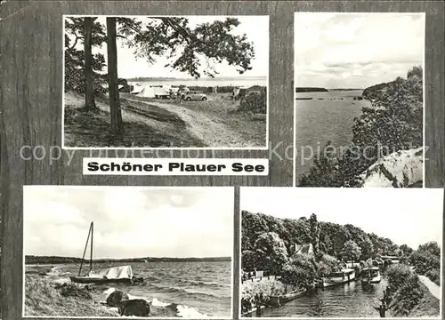 Plauer See Camping Seeblick Kueste Kanal Kat. Brandenburg