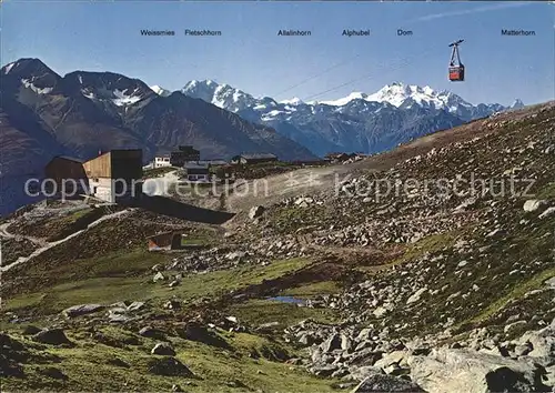 Kuehboden Luftseilbahn Fiesch Eggishorn Station Kuehboden Kat. Unterwasser Toggenburg