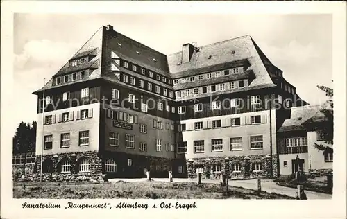 Altenberg Erzgebirge Sanatorium Raupennest Kat. Geising