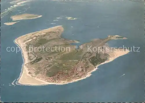 Borkum Nordseebad Luftaufnahme aus 4000 m Hoehe Kat. Borkum