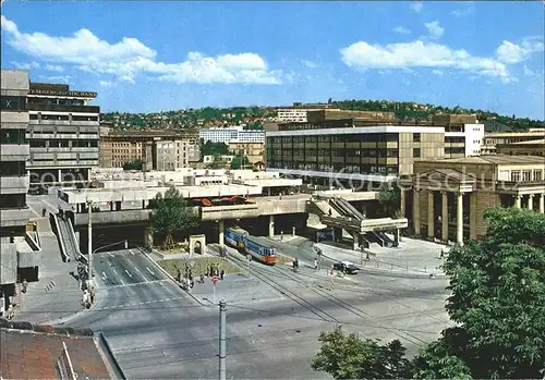 Stuttgart Kleiner Schlossplatz Strassenbahn Kat. Stuttgart