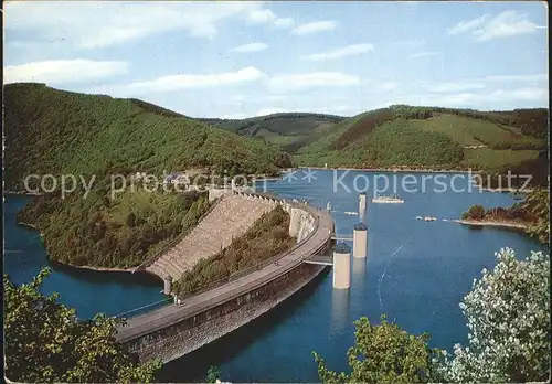 Urfttalsperre Urftsee Staumauer Naturpark Nordeifel Kat. Kall