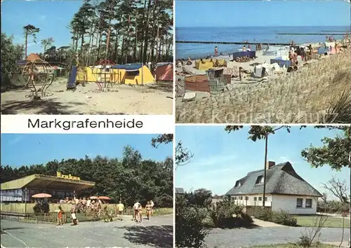 Markgrafenheide Zeltplatz Strand Gaststaette Krakus Strandweg Kat. Rostock Mecklenburg Vorpommern