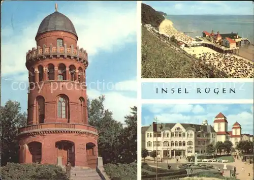 Ruegen Bergen  Ernst Moritz Arndt Turm Binz  Promenade Kat. Bergen