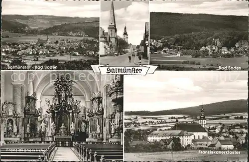 Salmuenster Bad Soden Franziskanerkirche Inneres  Kat. Bad Soden am Taunus