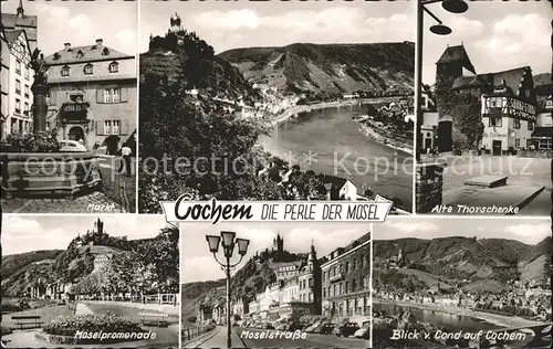 Cochem Mosel Alte Thorschenke Moselstrasse Markt Kat. Cochem