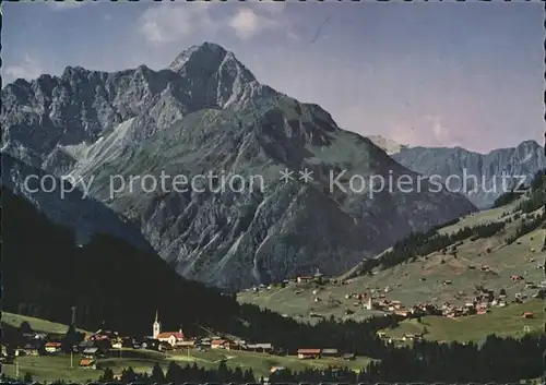 Kleinwalsertal Riezlern Hirschegg Mittelberg Widderstein  Kat. Oesterreich