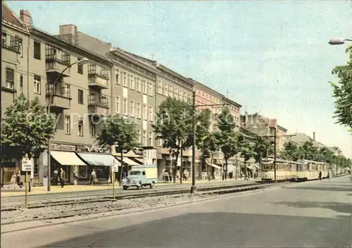 Weissensee Berlin Klement Gottwald Allee Strassenbahn  Kat. Berlin