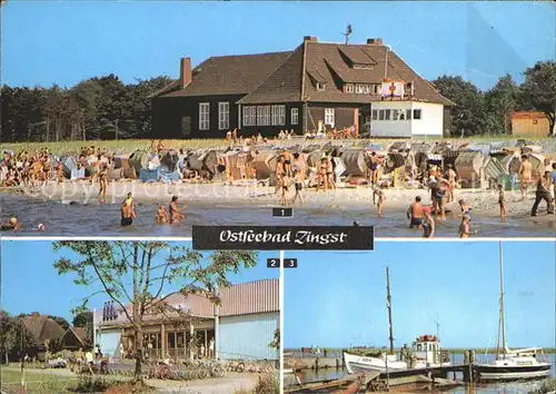 Zingst Ostseebad HO Gaststaette Kurhaus HO Kaufhalle Hafen  Kat. Zingst Darss