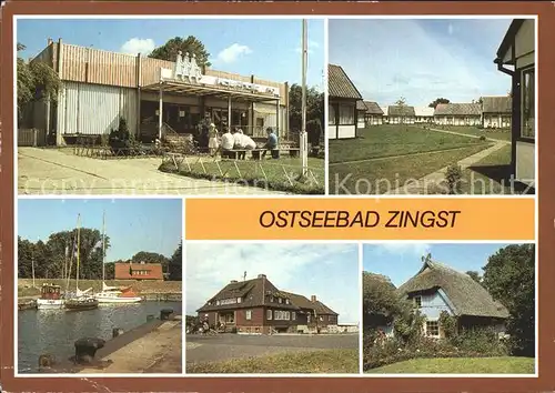 Zingst Ostseebad Blaurer Rohrkaten Kurhaus Hafen Kat. Zingst Darss