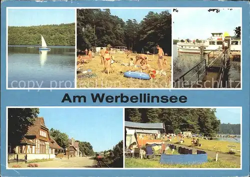 Werbellinsee Altenhof Badestrand Am Spring Bahnhof Zeltplatz Kat. Schorfheide