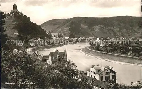 Cochem Mosel Panorama Moseltal Burg Kat. Cochem