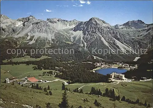 Arosa GR Panorama Maran Praetschli Obersee Alpen Kat. Arosa