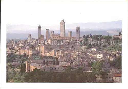 San Gimignano Le Torri Panorama Stadtbild mit Tuermen