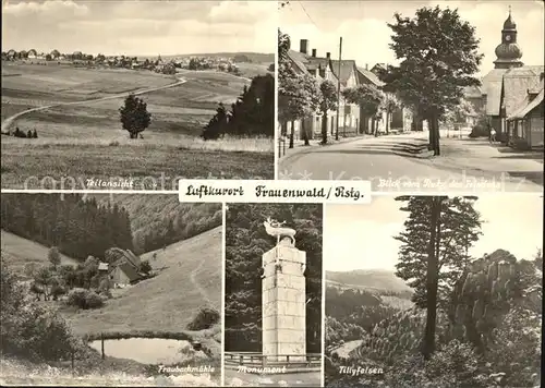 Frauenwald Thueringen Rennsteig Monument Tillyfelsen Fraubachmuehle Teilansicht Kat. Frauenwald