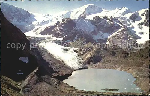 Sustenstrasse Steingletscher Gwaechtenhorn Tierberge Kat. Susten