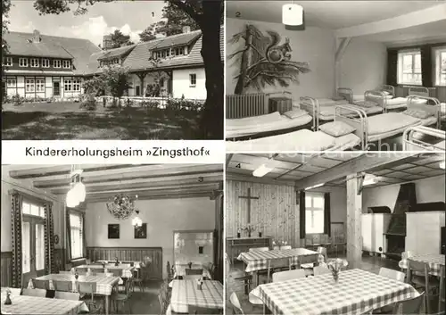 Zingst Ostseebad Kindererholungsheim Zingsthof Schlafraum Tagesraum Bonhoeffersaal Kat. Zingst Darss