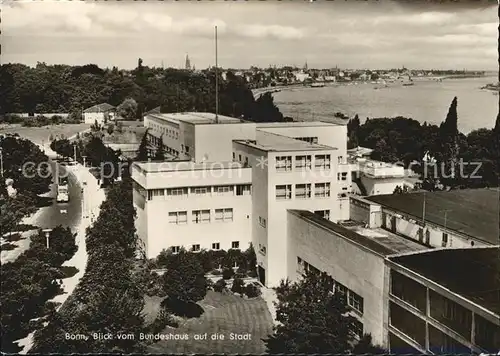 Bonn Rhein Blick vom Bundeshaus auf die Stadt Kat. Bonn