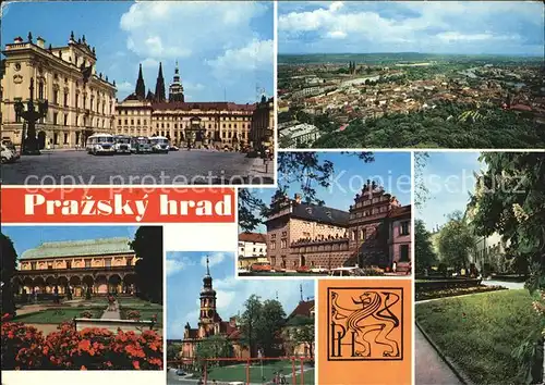 Prazsky Hrad Prager Burg Totalansicht Park