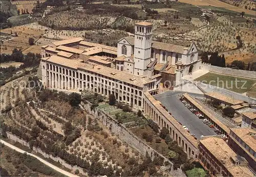 Assisi Umbria Basilica di San Francesco Veduta aerea Kat. Assisi