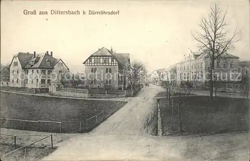 Dittersbach Duerrroehrsdorf Ortsansicht Kat. Duerrroehrsdorf Dittersbach