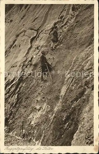 Bergsteigen Klettern Zupspitze Leiter  / Sport /