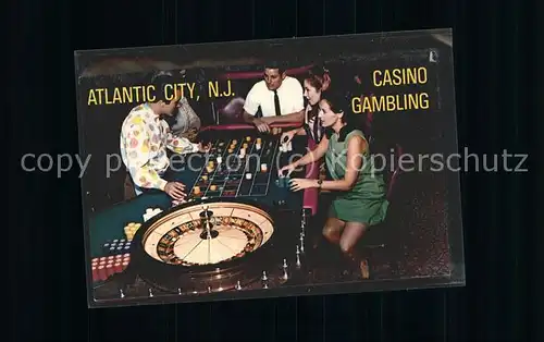 Casino Spielbank Atlantic City N.J. Casino Gambling Roulette  / Spiel /