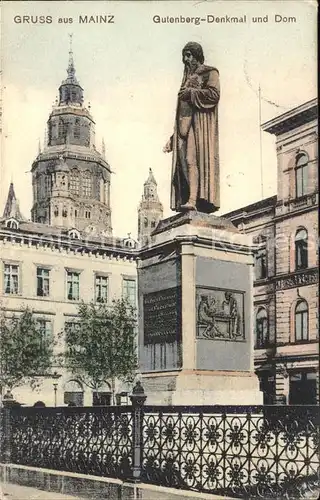 Denkmal Gutenberg Dom Mainz / Denkmaeler /