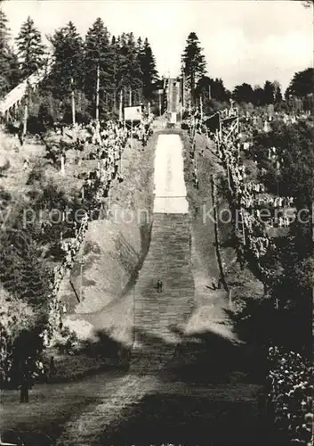 Ski Flugschanze Oberhof Thuer. Wald Wintersportplatz Kat. Sport