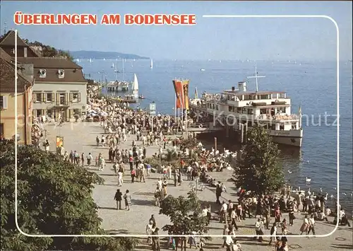 Dampfer Binnenschifffahrt ueberlingen am Bodensee  Kat. Schiffe