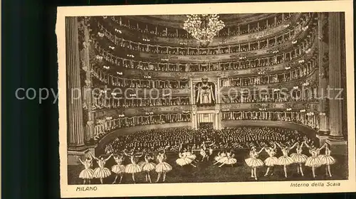 Theater Milano Interno della Scala Balett Kat. Theater