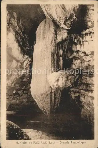 Hoehlen Caves Grottes Puits de Padirac Grande Pendeloque Kat. Berge