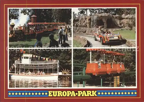 Vergnuegungspark Europa Park Monza  Western  und Einschienenbahn Mississippi Raddampfer Kat. Vergnuegungsparks