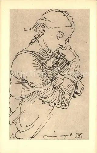 Duerer Albrecht Nuernberg Meine Agnes Nr. 58 Mit den Augen der Liebe Kat. Kuenstlerkarte