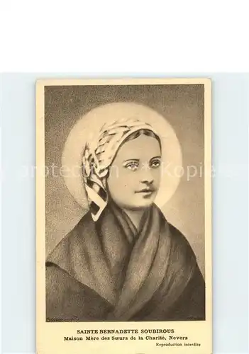 Persoenlichkeiten Sainte Bernadette Soubirous Nevers Kat. Persoenlichkeiten