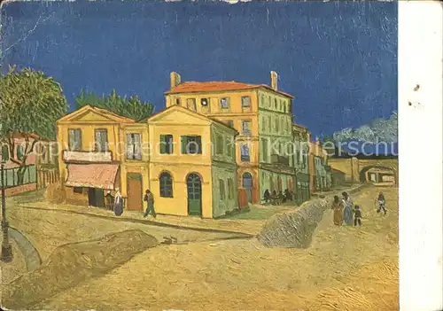 Van Gogh Vincent La maison de Vincent  a Arles Nr. 6315  Kat. Kuenstlerkarte