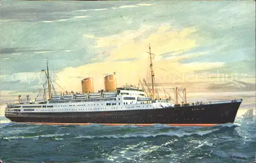 Dampfer Oceanliner MS. Berlin Kat. Schiffe