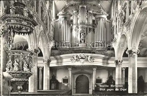 Kirchenorgel Basilka Mariastein  Kat. Musik