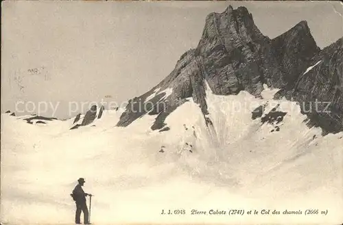Gletscher Pierre Cabotz Col des chamois Kat. Berge