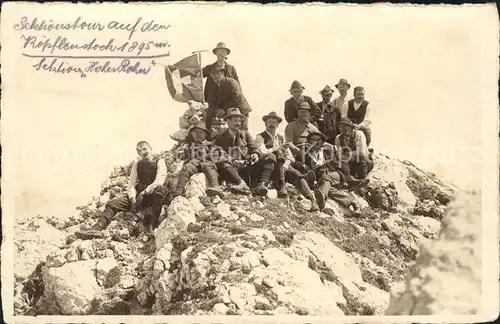 Wandern Koepflenstock Sektion Hoher Rohn Kat. Berge