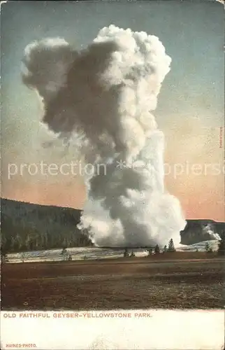 Geysire Vulcans Geysers Vulkane Yellowstone Park  Kat. Natur