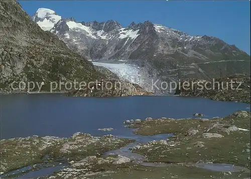 Gletscher Rhonegletscher Grimselpasshoehe Kat. Berge