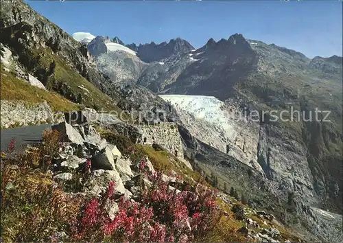 Gletscher Grimselstrasse Rhonegletscher Galenstock Kat. Berge
