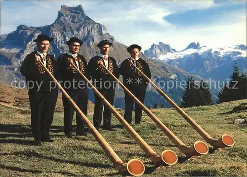 Alphorn Alphornquartett Titlis Engelberg  Kat. Musik