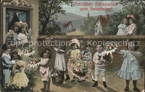 Kinder Child Enfants Geburtstag Blumen  Kat. Kinder