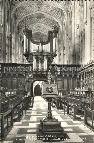 Kirchenorgel King s College Chapel Cambridge Kat. Musik